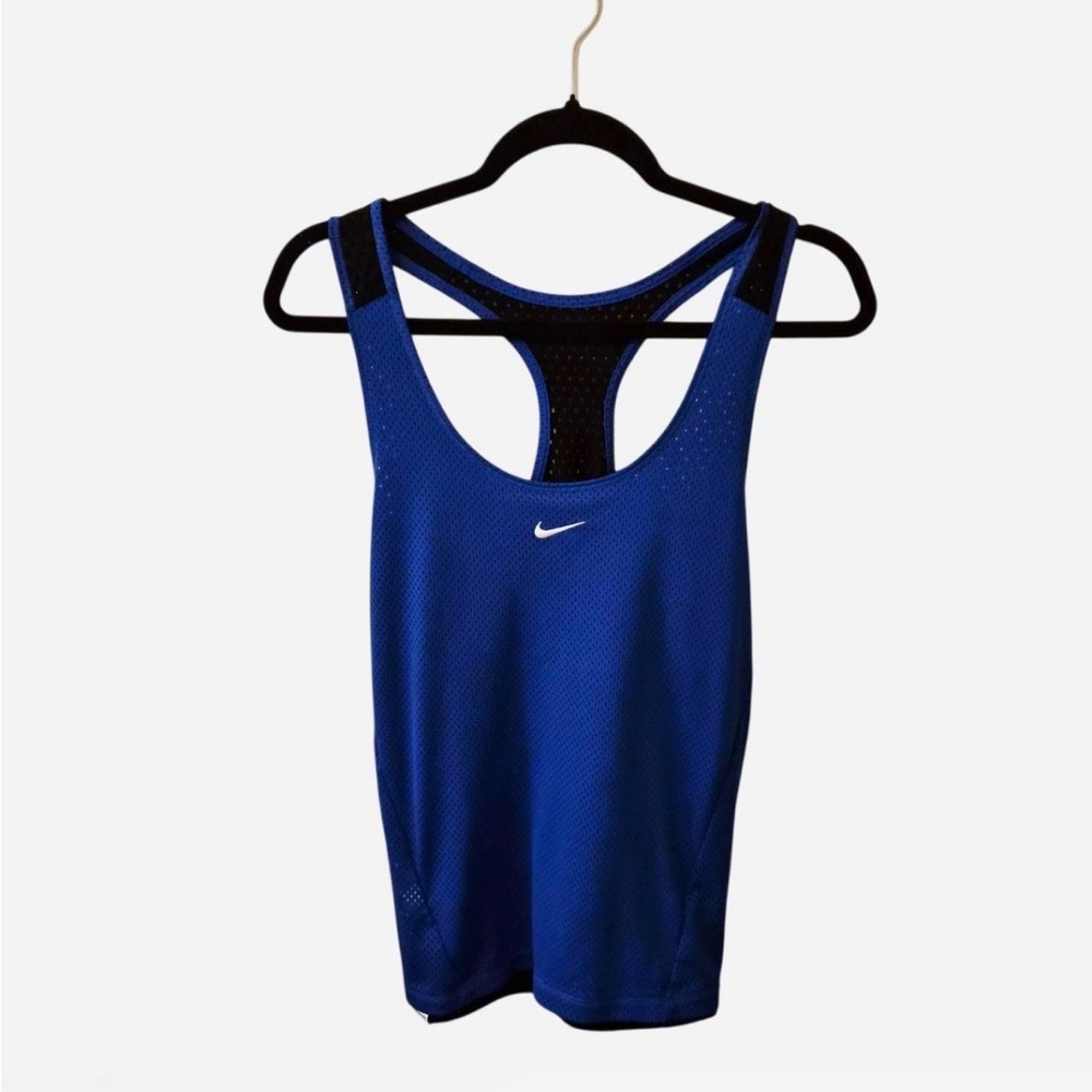 Nike Royal Blue Racerback Tank with White Swoosh